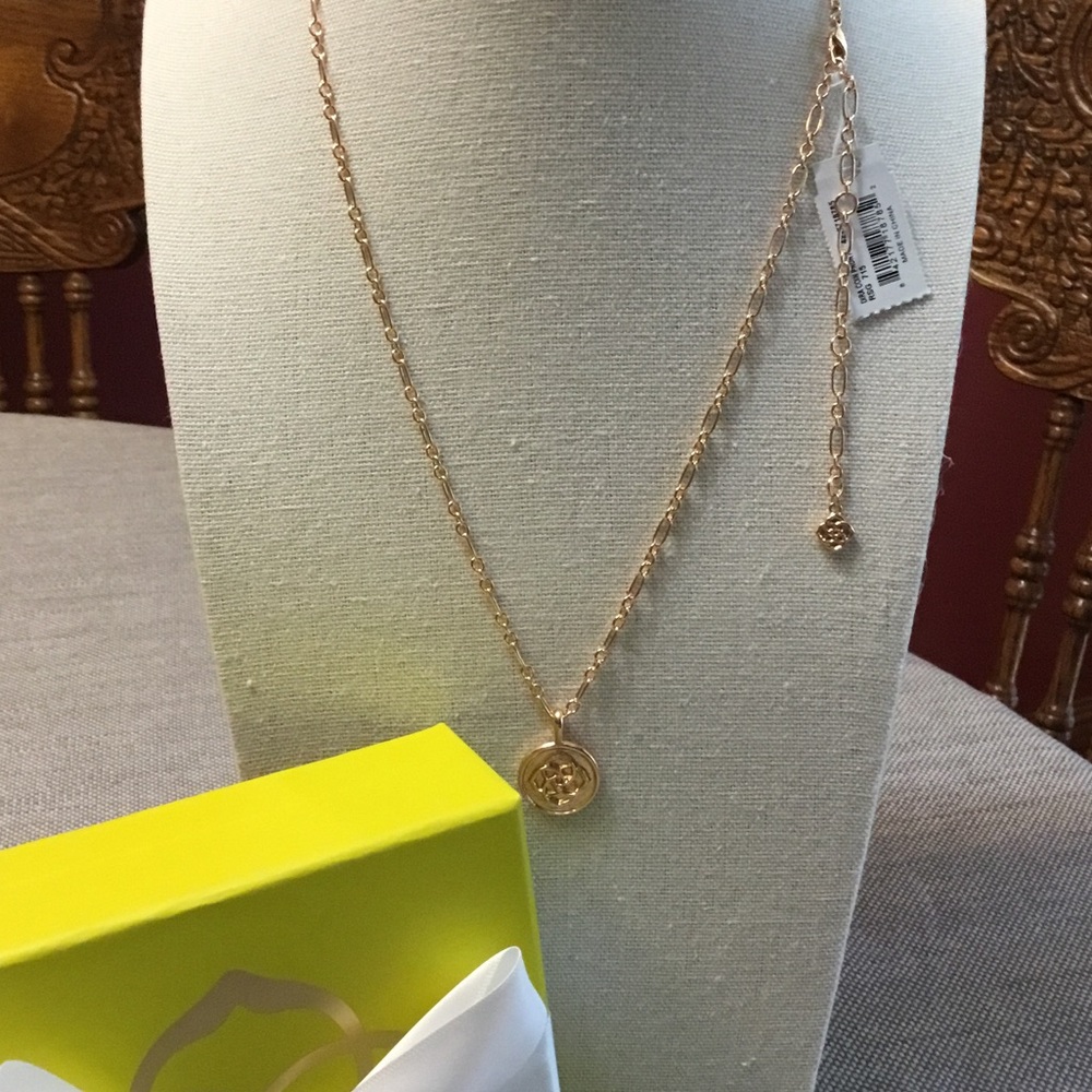 Kendra Scott Rose/Gold Pendant Necklace NWT